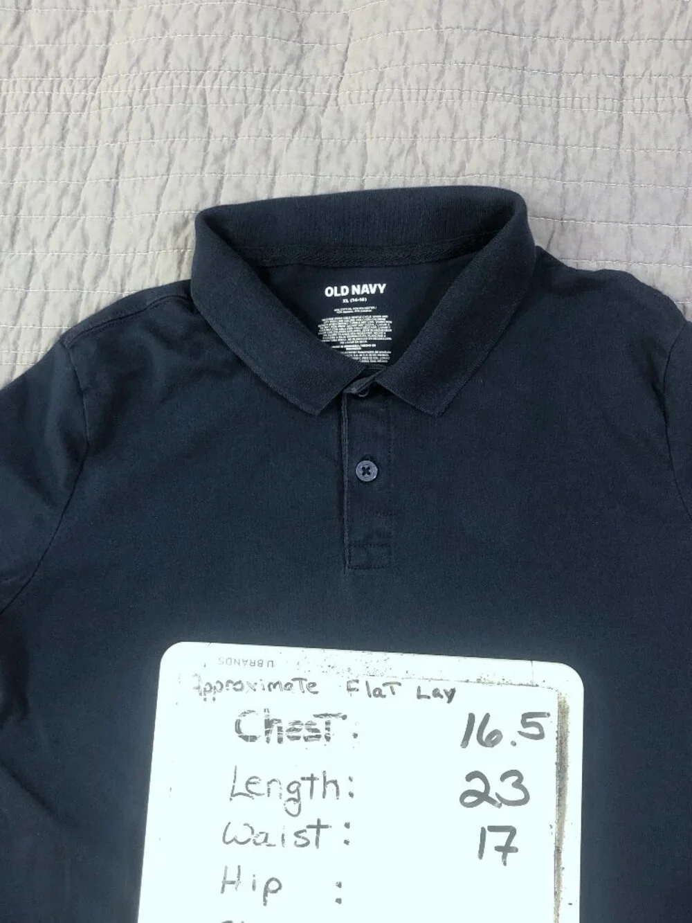 4/$15 Old Navy Polo Shirt Boy Youth XL 14-16 Blue Classic Preppy School Uniform